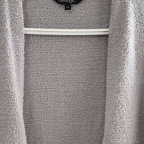 George blue Cardigan Sweater Soft Open-Front Design - Picture 2 of 3